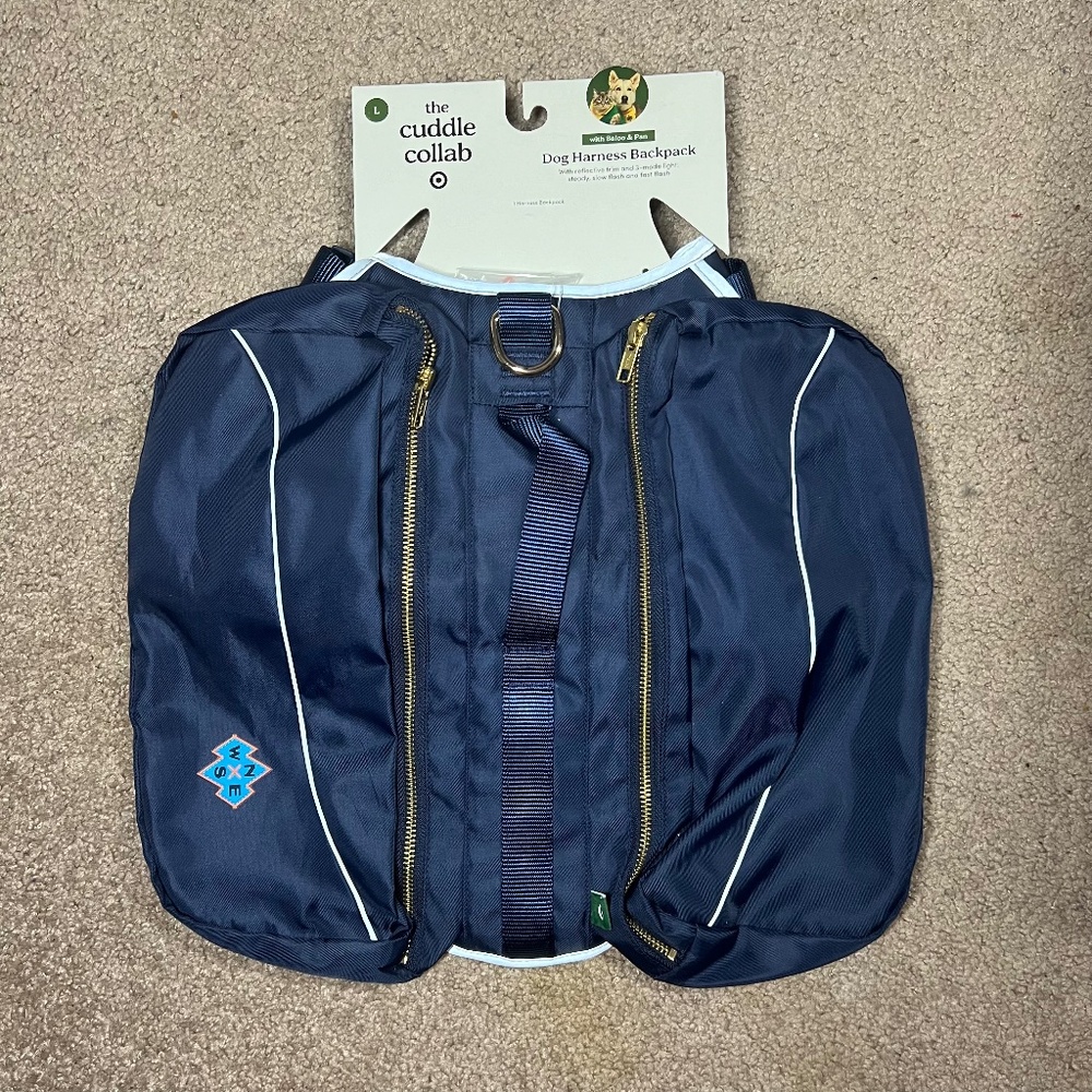Dog Harness Backpack by The Cuddle Collab Target Size Large Pockets Reflective